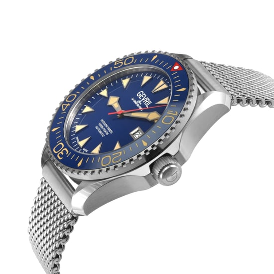 Reloj Automático Suizo con Dial Azul Gevril para Hombre Hudson Yards - Image 3