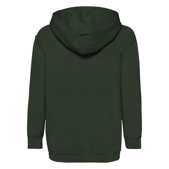 Fruit of the Loom Childrens/Kids Classic Hooded Sweatshirt (Bottle Green) - Image 2