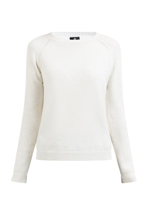 Dreimaster Knitted pullover women off-white - Image 1