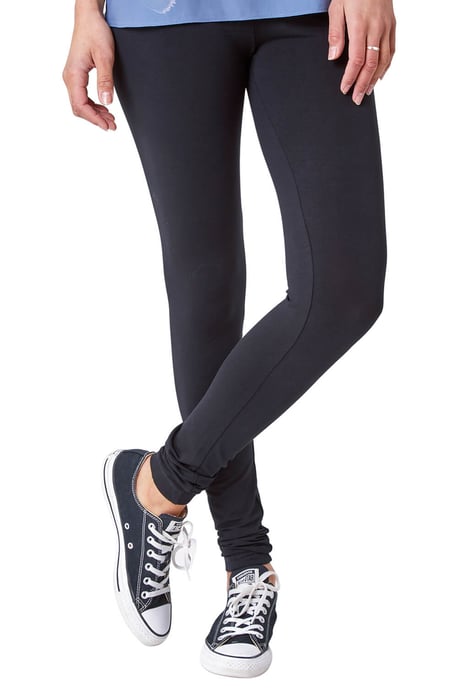 Stretch Plain Leggings - Image 1