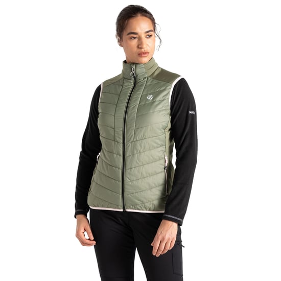 Dare 2B Womens/Ladies Liven Baffled Gilet (Olivine Green)