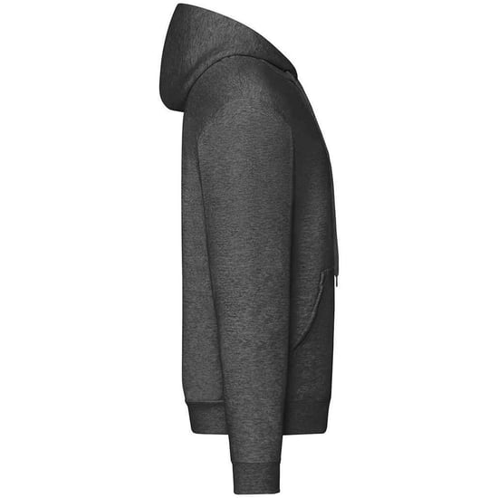 Fruit of the Loom Mens Hooded Sweatshirt (Dark Heather) - Image 3