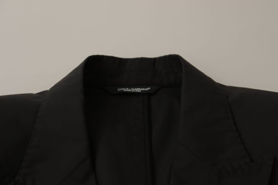 Blazer de hombre de una sola botonadura TAORMINA negro de Dolce & Gabbana - Image 6