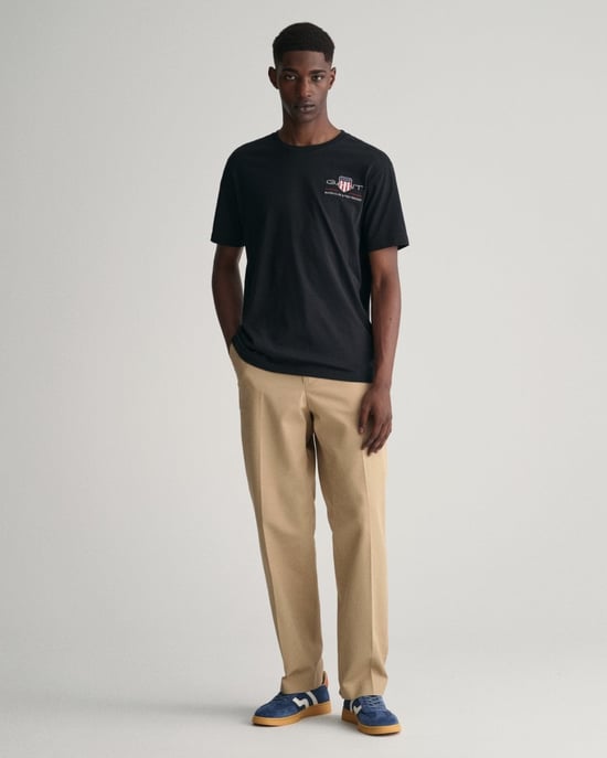 GANT Mens Regular Fit Embroidered Archive Shield T-Shirt - Image 2
