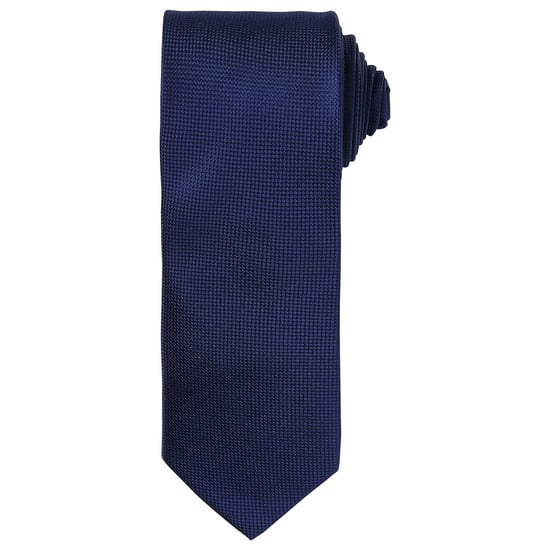 Premier Unisex Adult Micro Waffle Tie (Navy) - Image 1
