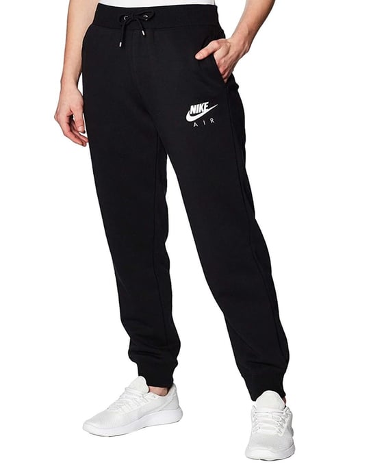 Joggers de tejido polar de corte slim NSW para hombre Nike Air Negro Negro - Image 1