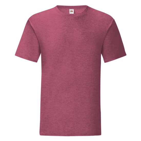 Fruit Of The Loom Mens Iconic T-Shirt (Pack of 5) (Heather Burgundy) - Image 1