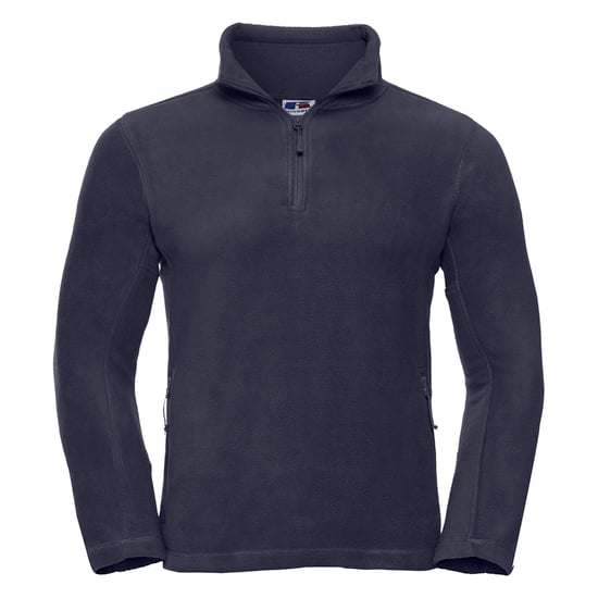 Russell Mens 1/4 Zip Outdoor Fleece Top (French Navy) - Image 1