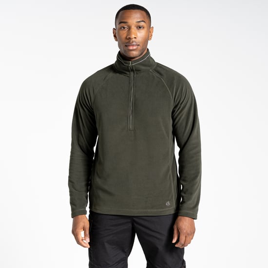 Craghoppers Mens Expert Corey 200 Half Zip Fleece Top (Dark Cedar)
