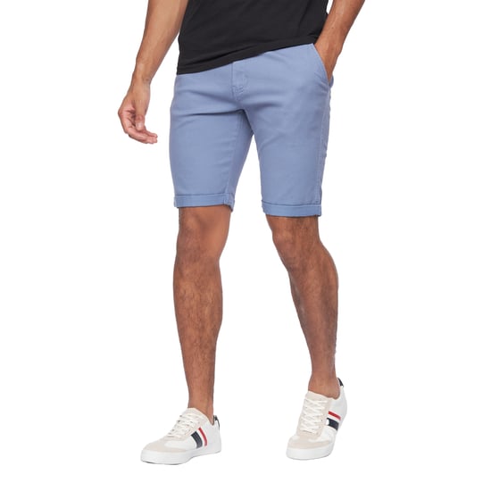Crosshatch Mens Sinwood Chino Shorts (Pale Blue) - Image 3