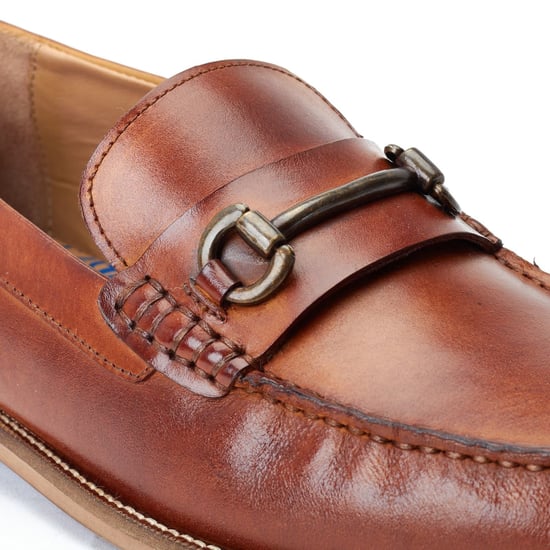 Base London Madison Leather Men's Brown Loafers - Image 6