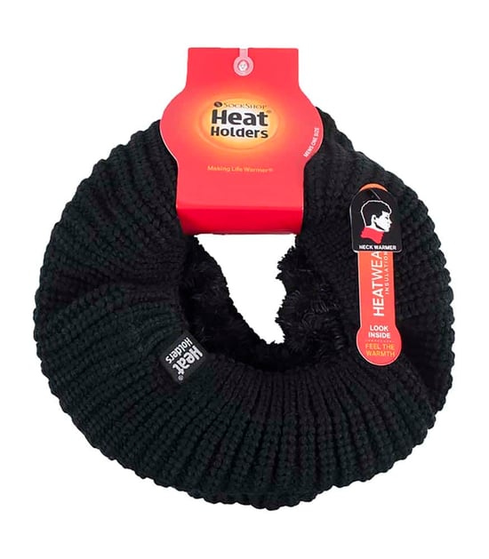 Señoras grueso invierno cálido forro polar Chunky Calentador de cuello térmico de punto - Image 2