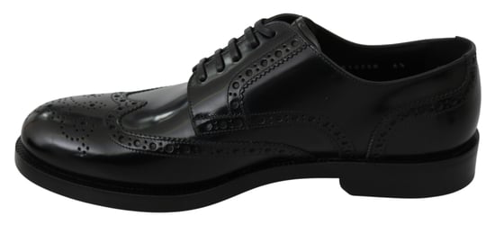 Zapatos Brogue Formales Derby de Cuero Negro Dolce & Gabbana - Image 6