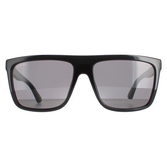 Gucci Square Mens Black Grey GG0748S Sunglasses