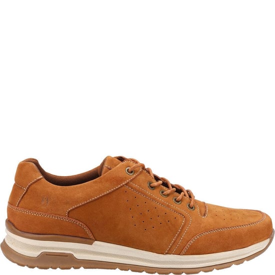 Hush Puppies Mens Joseph Nubuck Trainers (Tan/Beige) - Image 2