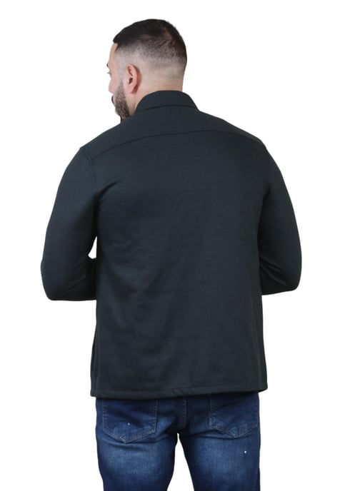 Sobrecamisa Autograph de lana negra para hombre - Image 2