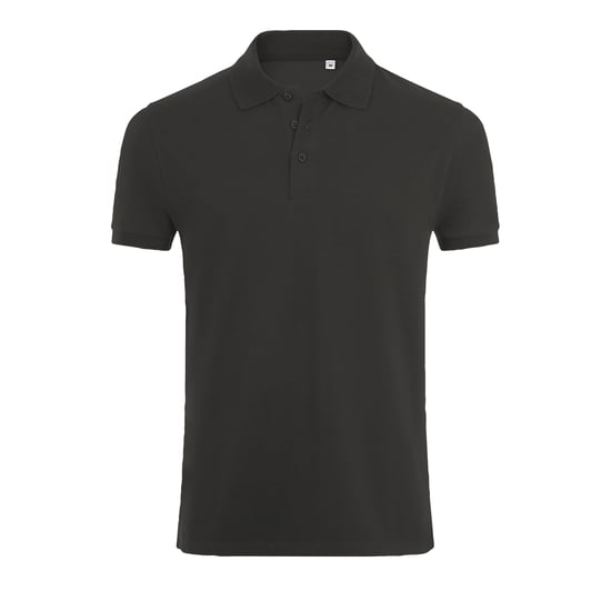 SOLS Mens Phoenix Short Sleeve Pique Polo Shirt (Charcoal Marl) - Image 1
