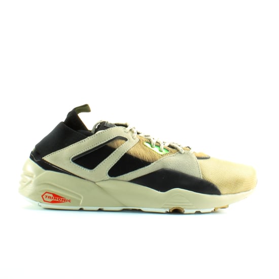 Puma BOG Sock Camping White Black Textile Mens Lace Up Trainers 361904 02