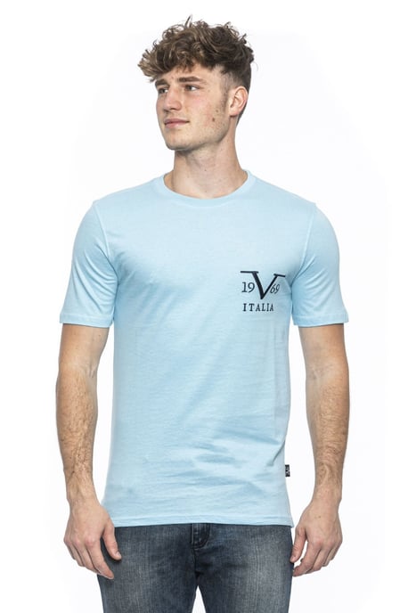 19V69 Italia Mens T-Shirt Troy Light Blue