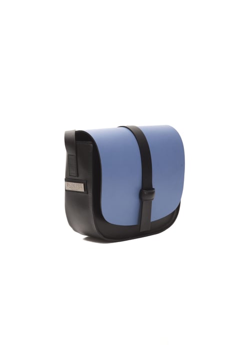 Bolso Bandolera de Cuero Azul Donatella para Mujer Pompei - Image 2