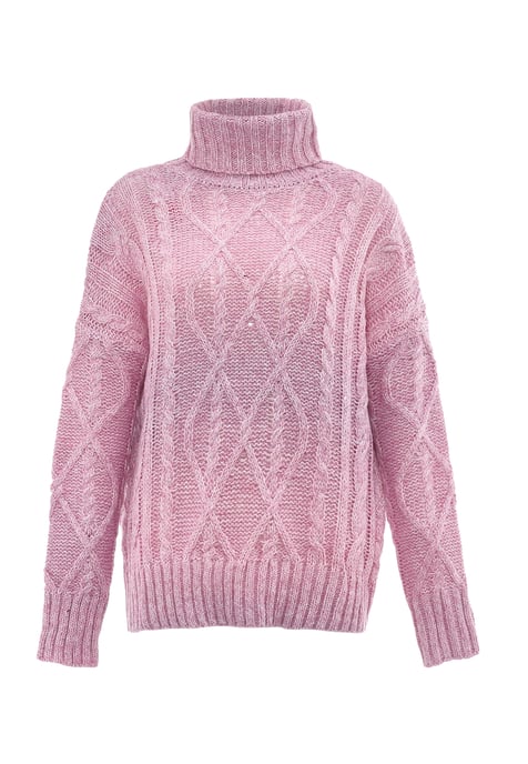 Mymo Turtleneck  pullover women rose pink - Image 1