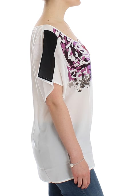 Blusa de estampado blanco de Costume National - Image 4