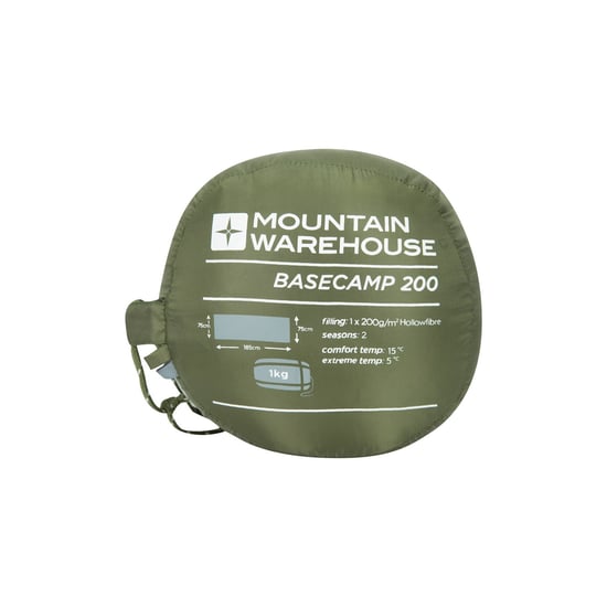 Mountain Warehouse Basecamp 200 Summer Sleeping Bag (Green)