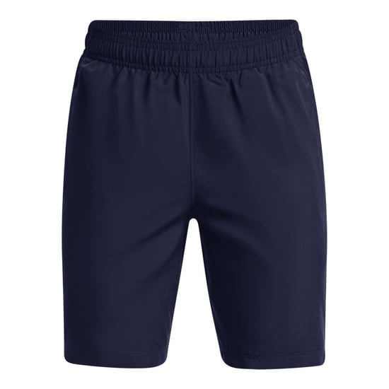 Boy's Under Armour UA Woven Graphic Shorts in Navy