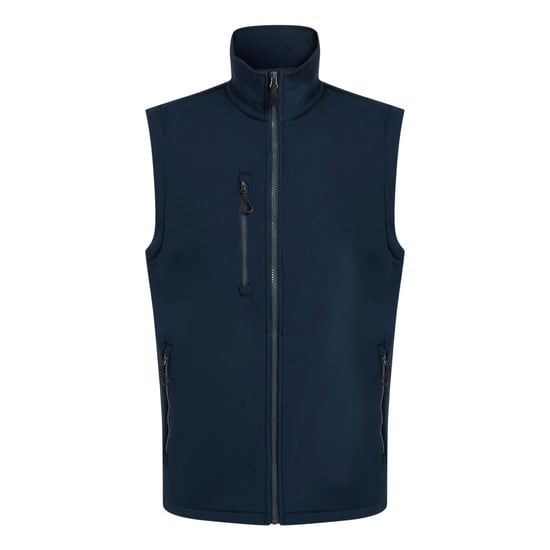 Regatta Mens Navigate Softshell 2 Layer Body Warmer (Navy/Seal Grey)