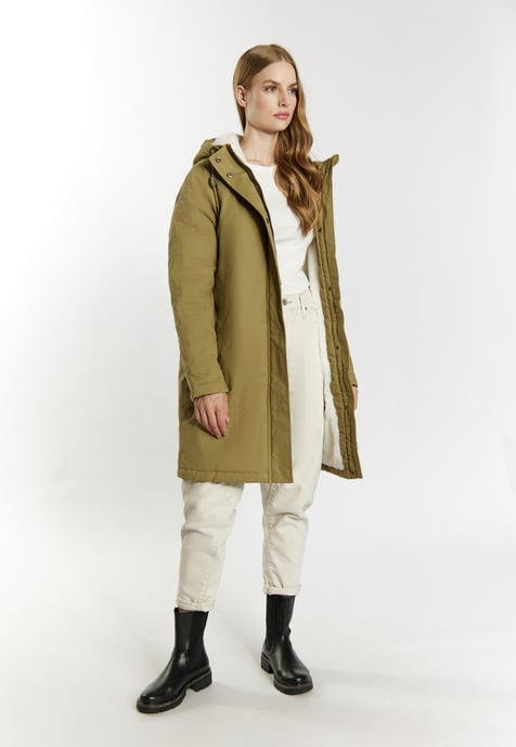 Dreimaster winter parka women light olive - Image 2