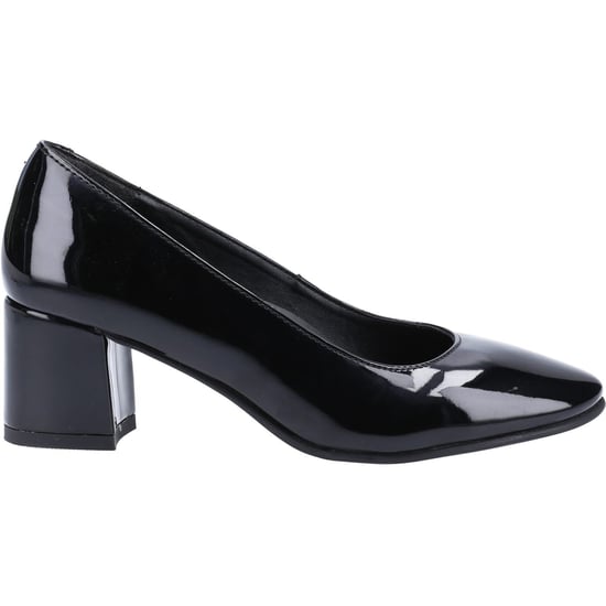 Hush Puppies Womens/Ladies Anna Leather Court Shoes (Black) - Image 2