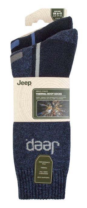 Calcetines Térmicos de Invierno para Hombre - Azul Marino / Azul - Image 2