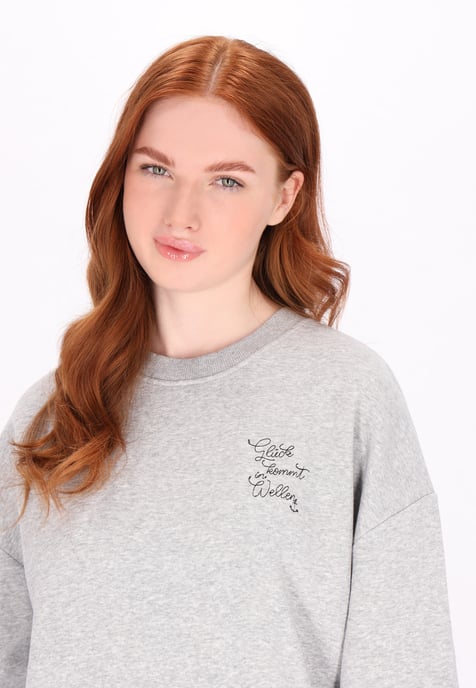 Dreimaster Sweatshirt women Grey melange - Image 5