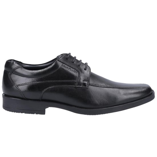 Hush Puppies Mens Brandon Leather Shoes (Black) - Image 3