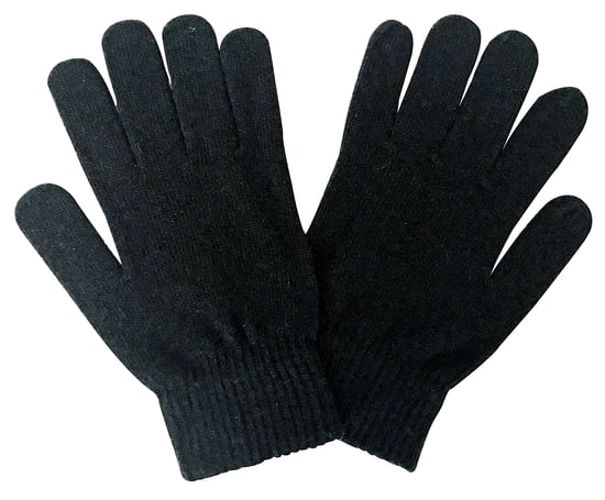 Adulto Mens Thin Knitted Winter Warm Magic Thermal Guantes de lana - Image 1