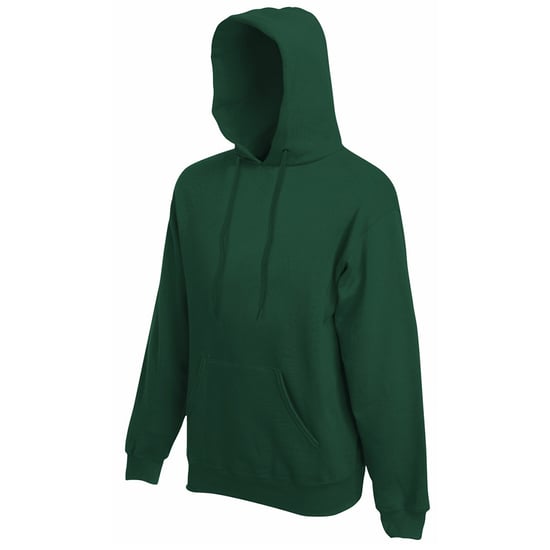 Fruit Of The Loom Mens Hooded Sweatshirt / Hoodie (Bottle Green) - Image 4