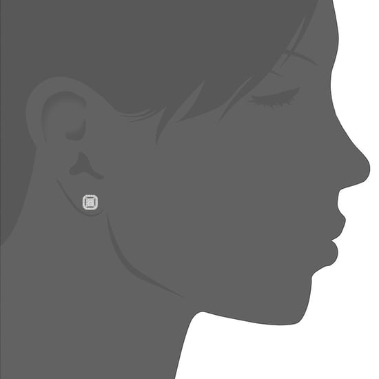 9ct White Gold Earrings With 0.33ct Diamond