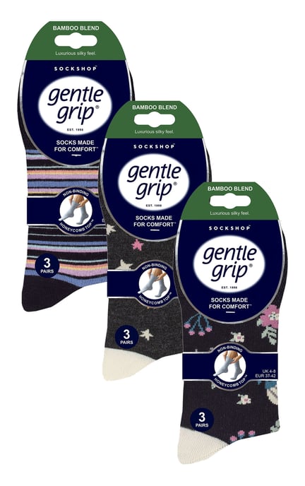 Paquete de 9 calcetines de bambú para mujer - SOLRM404142 - Image 2
