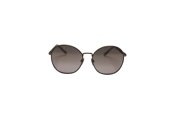 Burberry 3094 Gradient Round Sunglasses in Brown Metal - Image 1