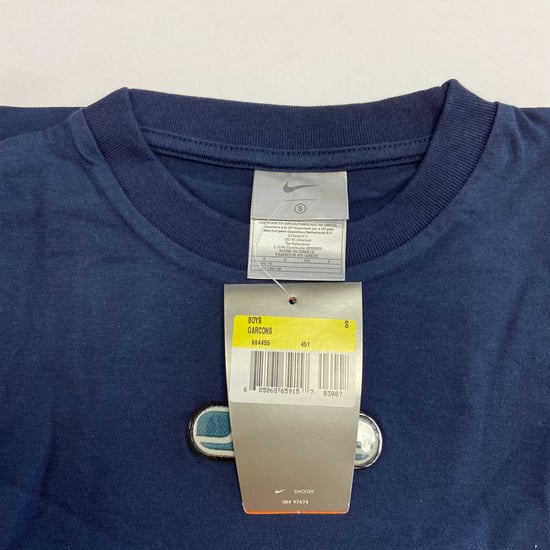 Camiseta Navy Vintage Nike Just Do It para Niños - Image 3