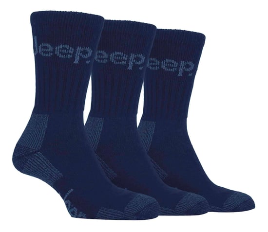Hombres 3 Pares Jeep Terreno Suela Acolchada Caminata Senderismo Trabajo Calcetines - Image 1