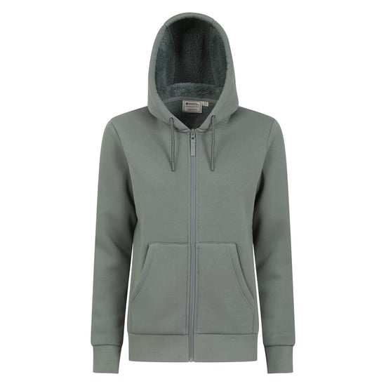 Mountain Warehouse Womens/Ladies Dalton Sherpa Lined Full Zip Hoodie (Khaki Green) - Image 1