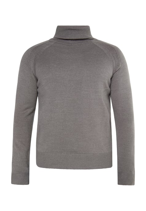 Mo Turtleneck pullover Men light grey melange - Image 1
