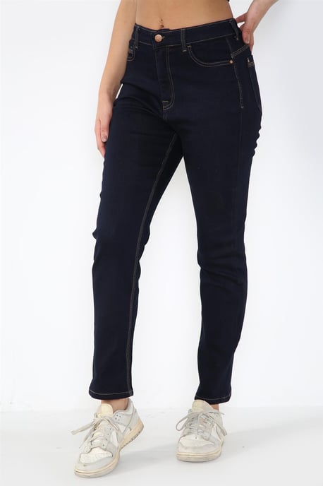 Vaqueros Magic Shaping de talle alto y pierna recta para mujer en azul índigo - Image 1