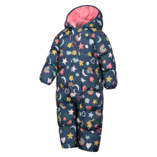 Mountain Warehouse Toddler Frosty Rainbow Padded Snowsuit (Purple) - Image 4