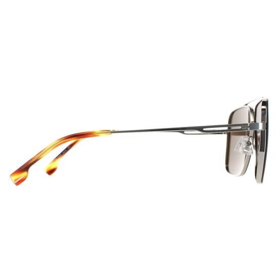 Hugo Boss Round Mens Brown Horn Ruthenium Brown BOSS 1325/S