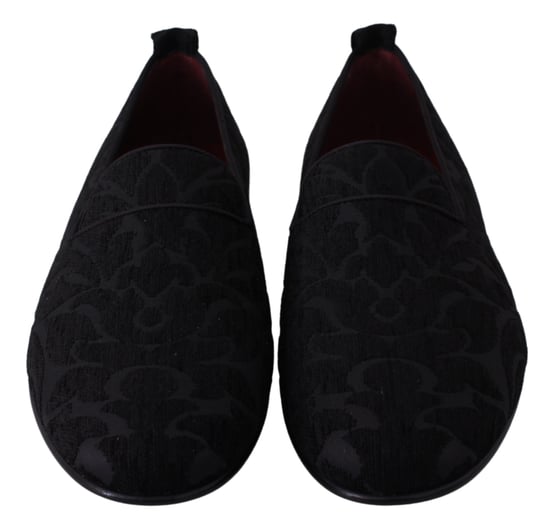 Mocasines Planos de Jacquard Negro Dolce & Gabbana - Image 2