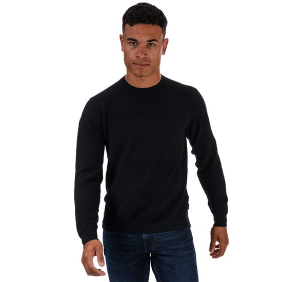 Jersey de Cuello Redondo Texturizado Staylay de Ted Baker para Hombre en Azul Marino - Image 1