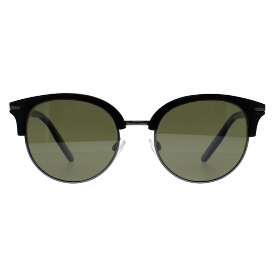 Serengeti Redondo Mujer Brillante Negro Gunmetal Oscuro Mineral Polarizado 555nm Verde Lela - Image 1
