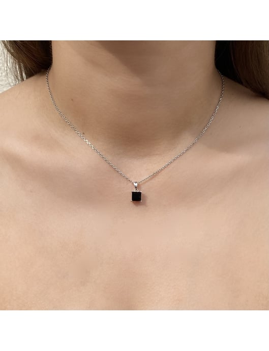 Juego de calle cuadrado simple - Cristal plateado y negro - Image 6